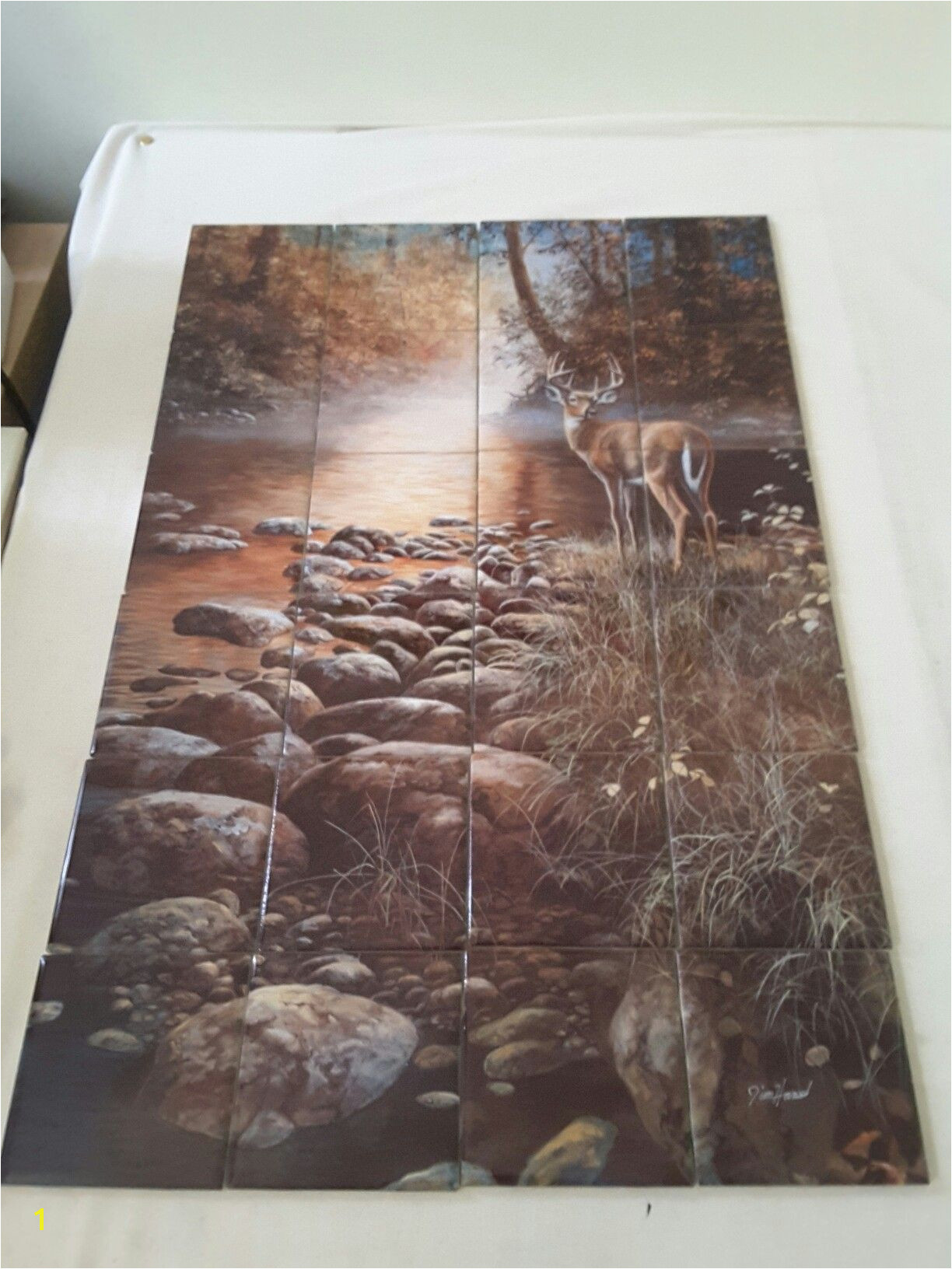 Wildlife Tile Murals Beside Still Waters Tile Mural On 6" Tiles at £216