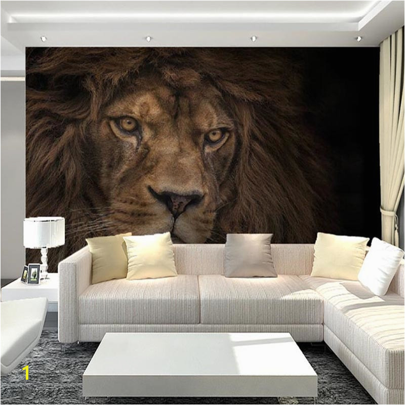 Wallpaper Custom 3D Stereo HD Wildlife Lion Backdrop Wall Mural Hotel Living Room Classic Decor Wall Paper Papel De Parede in Wallpapers from Home