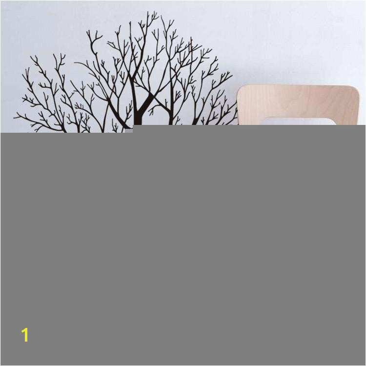 57 X 68CM Big Tree Wall Stickers Removable Living Room Bedroom Wall Decals Luxuriant Trees In Black Brown Wallpaper Poster Home Decor Mural Peelable Wall