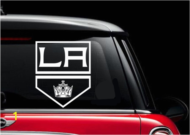 Window Murals for Cars L A Kings Inspired Window Car Decal Hockey Team Inspired Car Decal