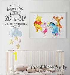 Winnie The Pooh Poster Pooh Wall Art Winnie The Pooh Art Print Pooh Nursery Decor Printable Pigl