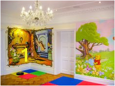 winnie the pooh murals in playroom Playroom Mural Wall Murals