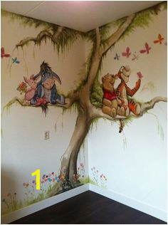 Winnie the Pooh mural Disney Wall Murals Mural Wall Toddler Rooms Girl Nursery