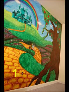 Wizard of oz themed mural by caras creations for a child s nursery Look at the