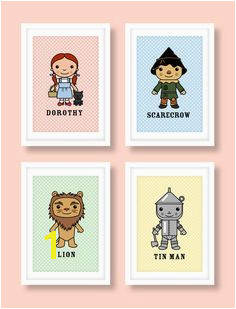 Wizard of Oz inspired wall art kids wall art Wizard of Oz kids bedroom boys room Wizard of Oz wall art