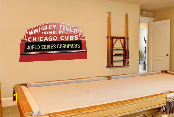 Wrigley Field Wall Mural Wrigley Field Daytime Marquee Wall Mural Graphic by Bigwalldecals