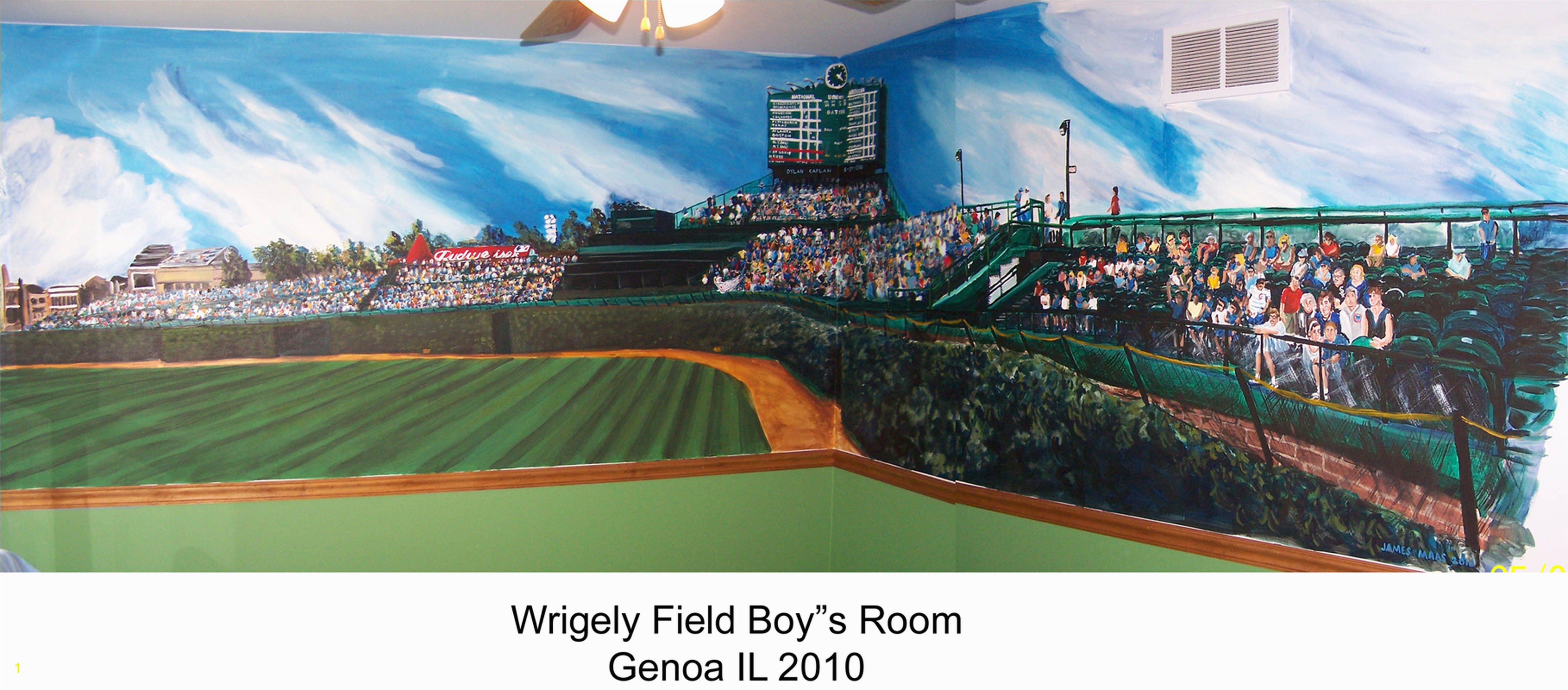 Wrigley Field Wall Mural Wrigley Field Wall Mural Myshindigs