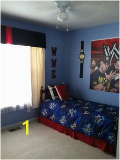 Evan s WWE bedroom More pics of his room in my album Fathead Wall Decals