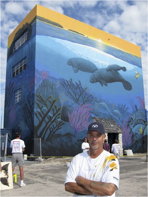 Robert Wyland murals in the Keys Key Largo at Mile Marker 99 Marathon on the ocean side of Mile Marker 50 and Key West at 201 William St