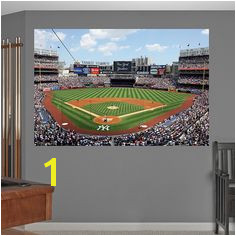 Behind Home Plate at Yankee Stadium Mural Fathead Wall Decal