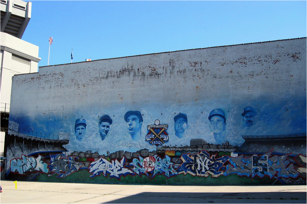 Bronx Yankee Stadium Parking Lot Mural