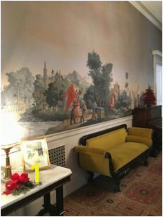 Vintage Zuber at its best hanging on the walls in the upstairs center hall at Staton