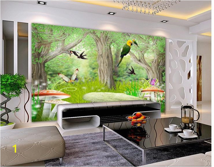 Custom photo wallpaper 3d wall murals wallpaper Forest natural scenery landscape figure TV setting wall of