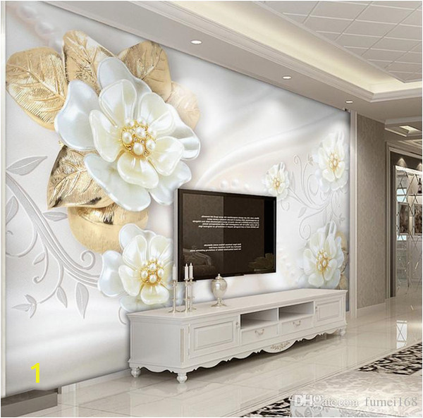 3d Embossed Wall Murals Custom Wallpaper for Walls Roll 3d Embossed Flower Modern Simple Living Room Tv Background Mural Wall Papers Home Decor Background