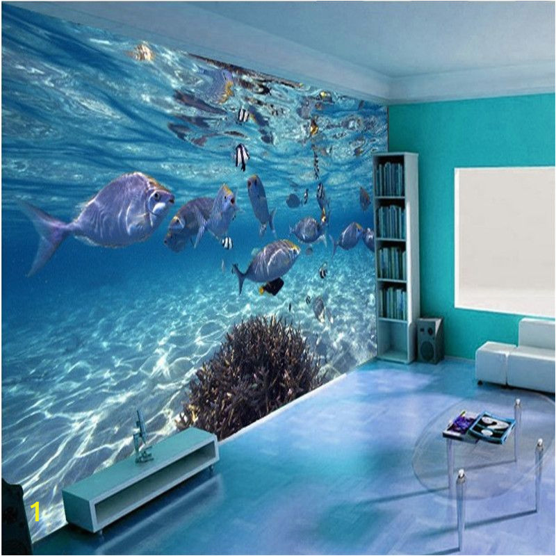 3d Ocean Wall Murals Custom Photo Wallpaper 3d Stereoscopic Underwater World Of