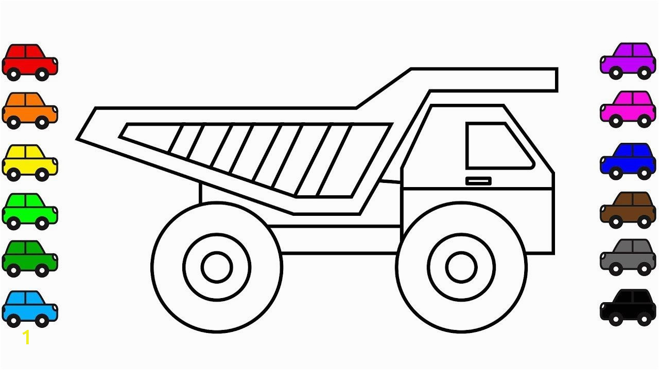 4 Wheeler Coloring Pages Construction Truck Colouring Pages for Kids Dump Truck