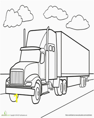 4 Wheeler Coloring Pages Semi Truck Coloring Page Coloring Vehicles