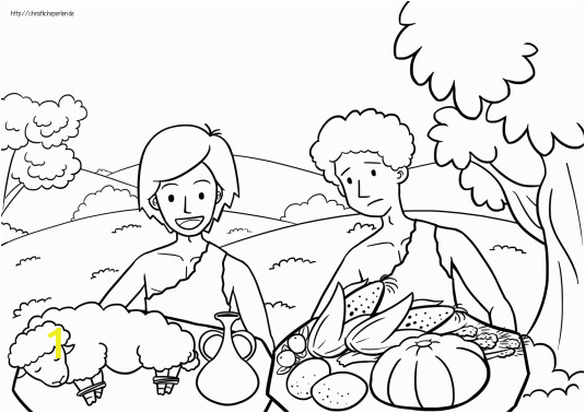 Abel and Cain Coloring Pages Kain Und Abel Ausmalen Cain and Abel Coloring Pages