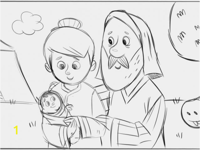 Abraham Sarah and isaac Coloring Page  divyajanani.org