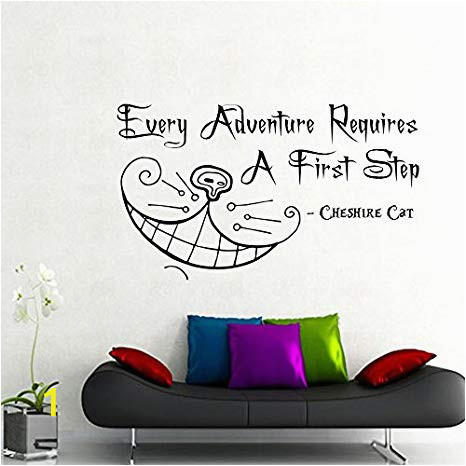 Alice In Wonderland Wall Mural Amazon Cheshire Cat Wall Decals Alice In Wonderland