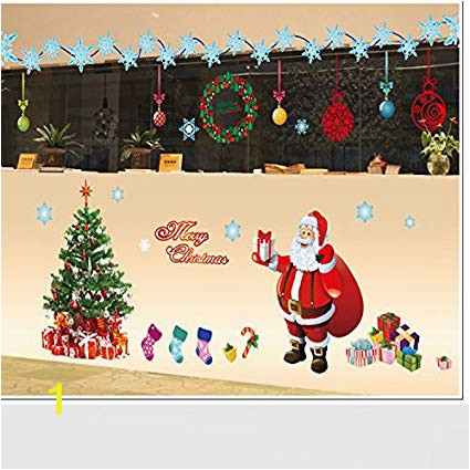 Amazon Christmas Wall Murals Amazon Christmas Wall Stickers Santa Claus Wall Mural