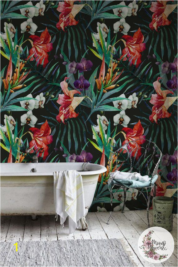 Amazon forest Wall Mural Amazon Jungle Removable Wallpaper Flowers Wall Mural Leaf