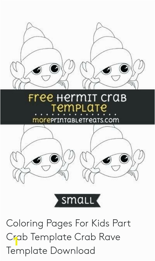 free hermit crab template moreprintabletreats small coloring pages for kids