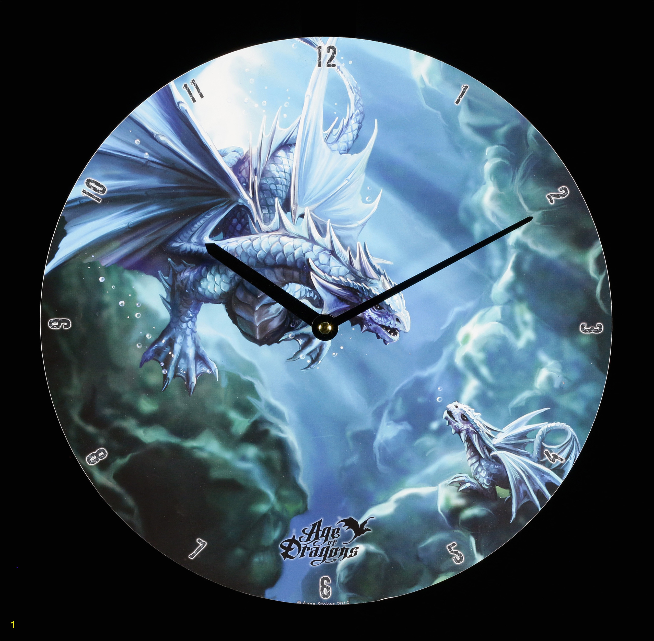 Anne Stokes Wall Murals Wanduhr Age Of Dragons Water Dragon