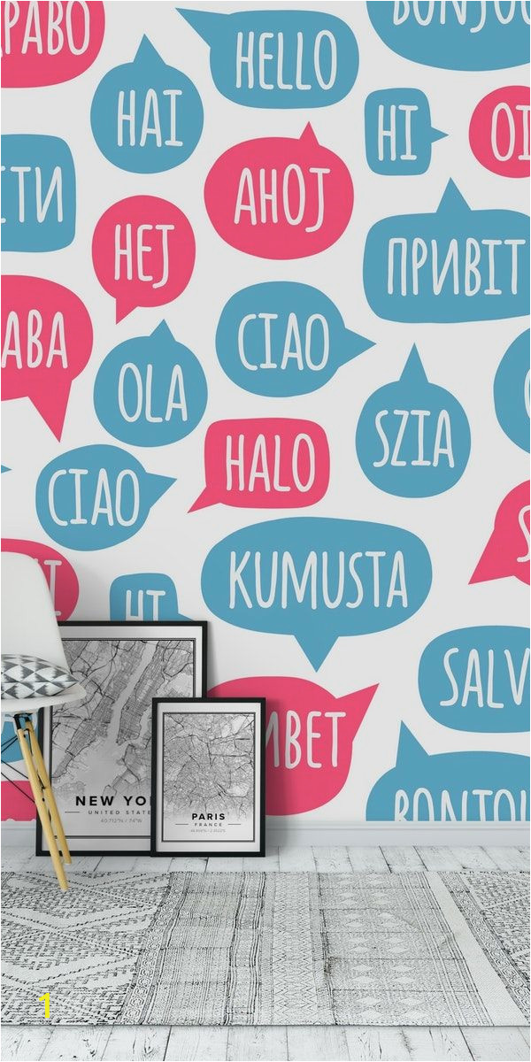 Another Word for Wall Mural Ciao Wall Mural Typography Wall Murals In 2019