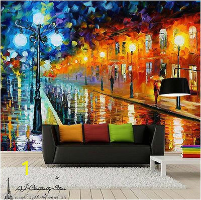 Argos Wall Mural forest Colourful Painting Wall Paper Wall Print Decal Wall Deco