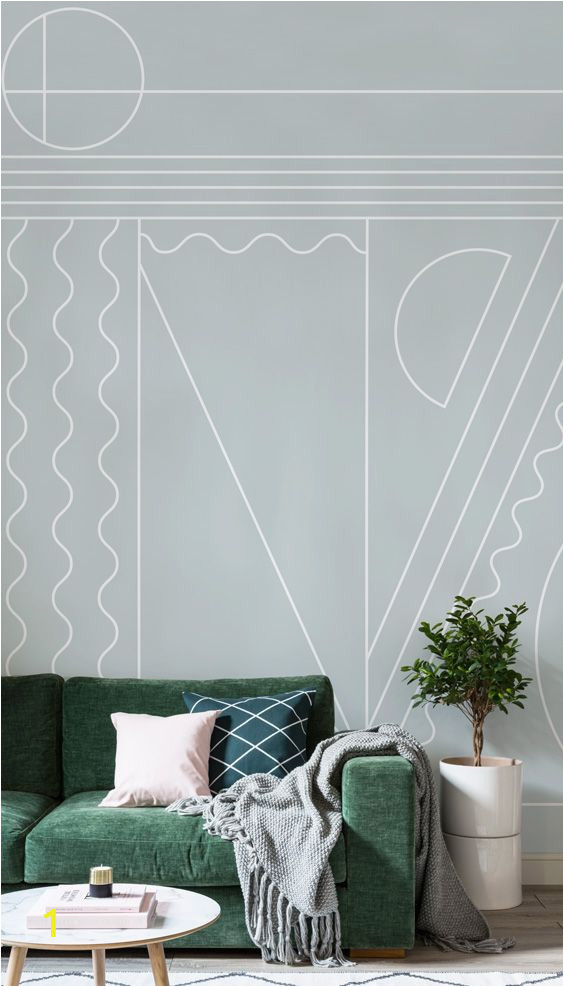 Art Deco Wall Mural Fitzgerald Art Deco Wall Mural In 2019