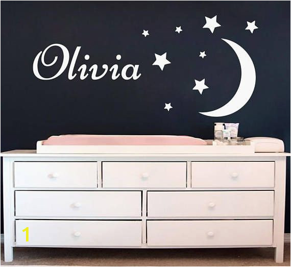 Art Fever Wall Murals Name Wall Decal Stars Wall Decals Vinyl Stickers Moon
