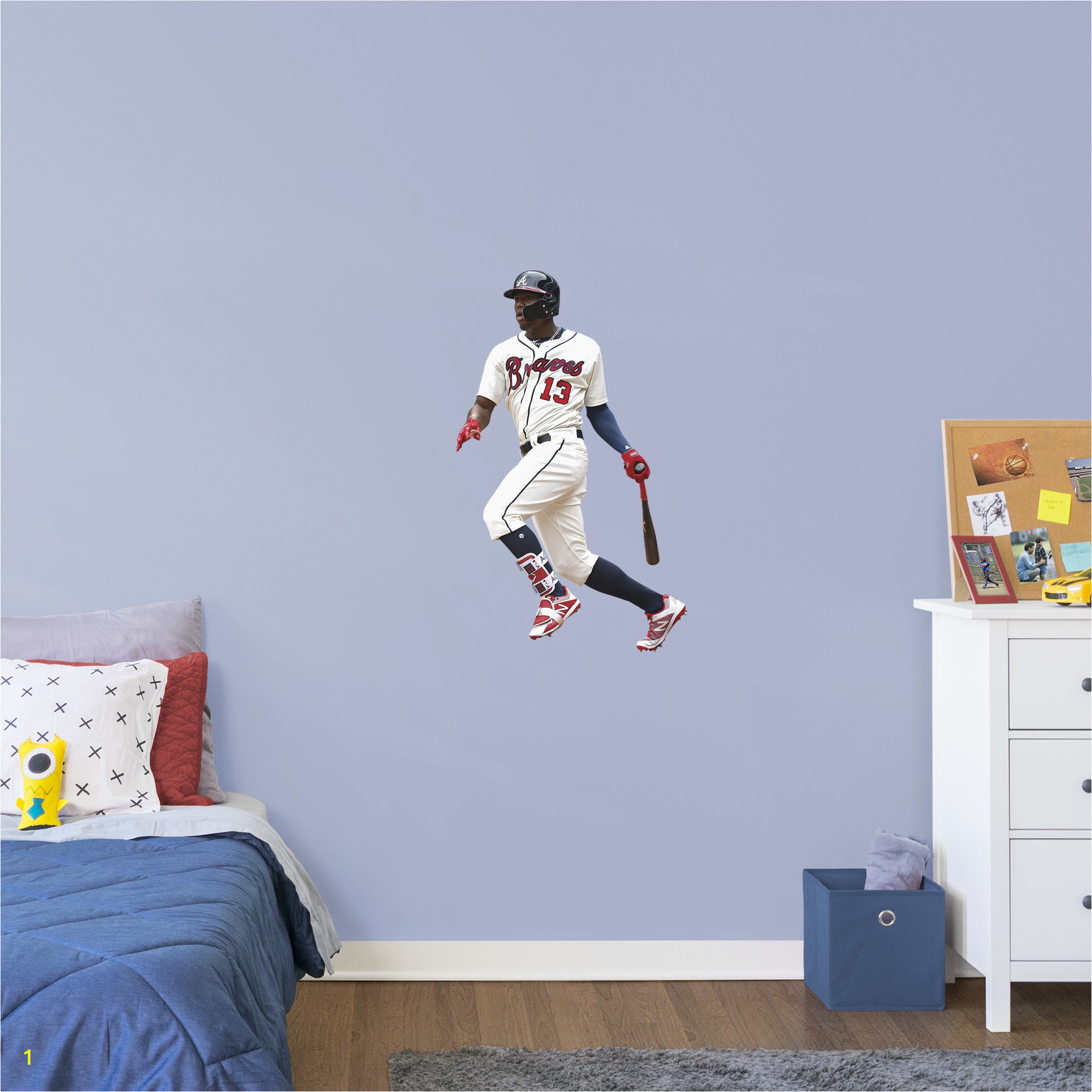 Atlanta Braves Wall Mural Ronald Acu±a Jr Life Size Ficially Licensed Mlb