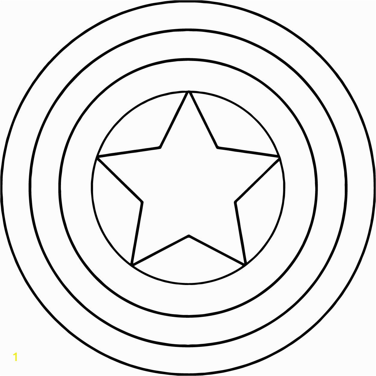 Avengers Symbol Coloring Page Captain America Shield Drawing