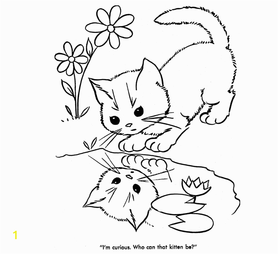 Baby Cat Coloring Pages Cute Cat Coloring Pages 04