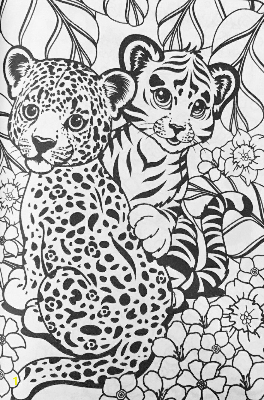 Baby Cheetah Coloring Pages Lisa Frank Cheetahs Coloring Page