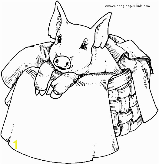 Baby Pig Coloring Pages Free Images Of Pigs to Paint On Wood