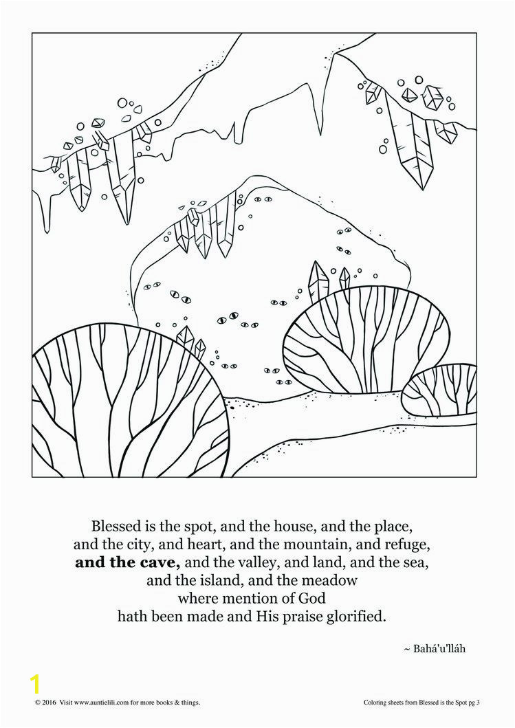 Baha I Coloring Pages Blessed is the Spot Coloring Page 08