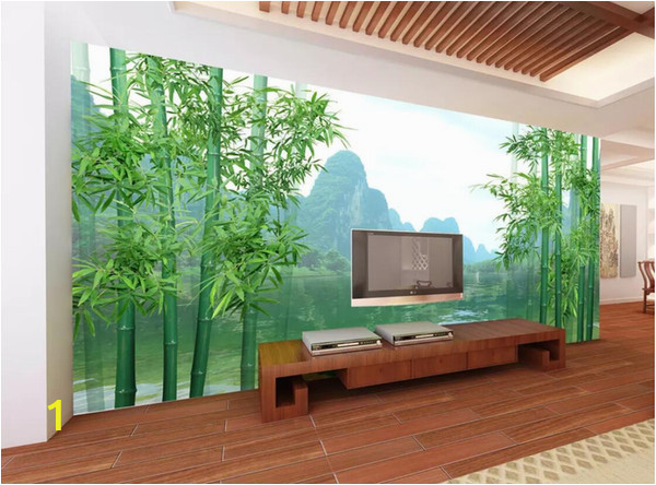 Bamboo forest Wall Mural 3d Room Wallpaper Custom Non Woven Mural Huge Hd Bamboo forest Guilin Landscape Painting Living Room Wallpaper for Walls 3 D Wallpapers