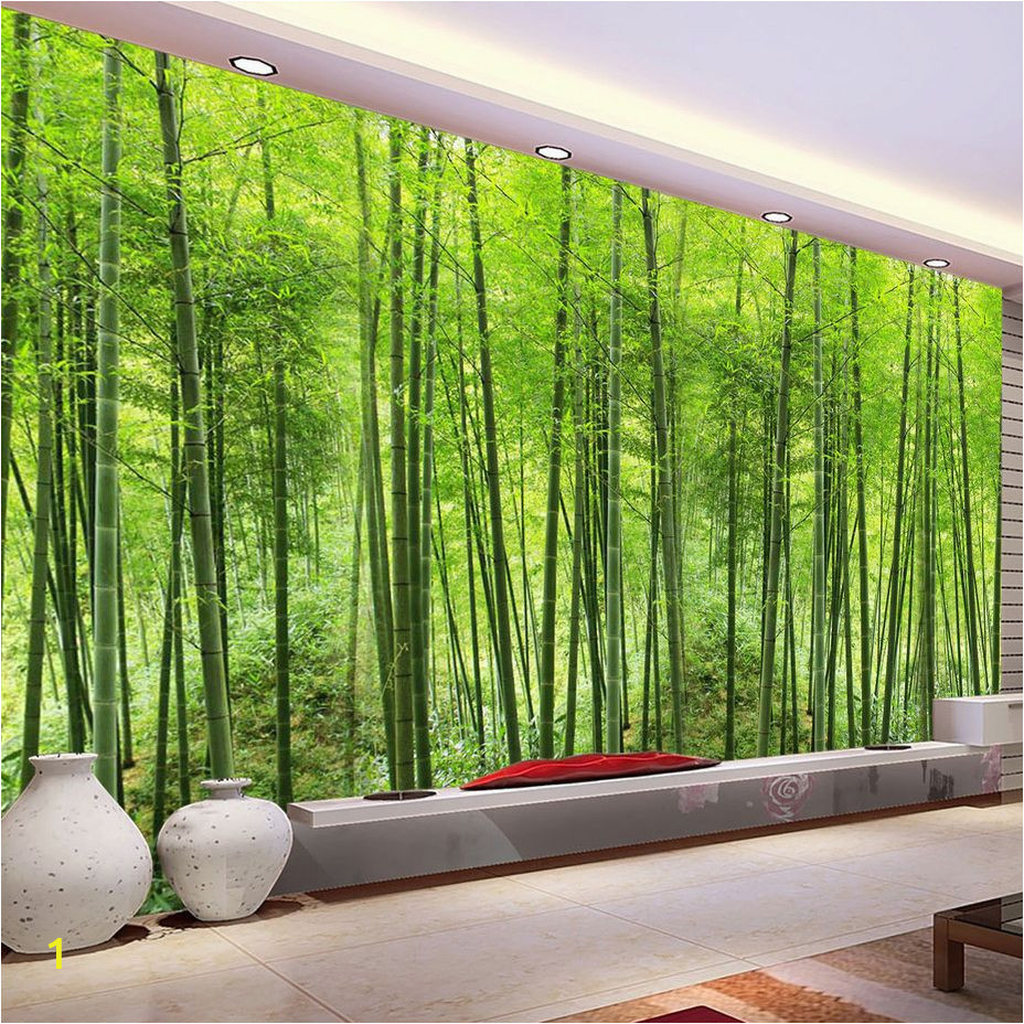 Bamboo forest Wall Mural Cheap Papel De Parede 3d Buy Quality Papel De Parede