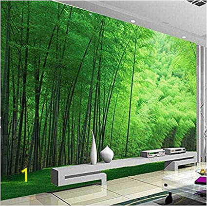Bamboo forest Wall Mural Sykdybz Nature Green Bamboo for Living Room Wall Art Decor