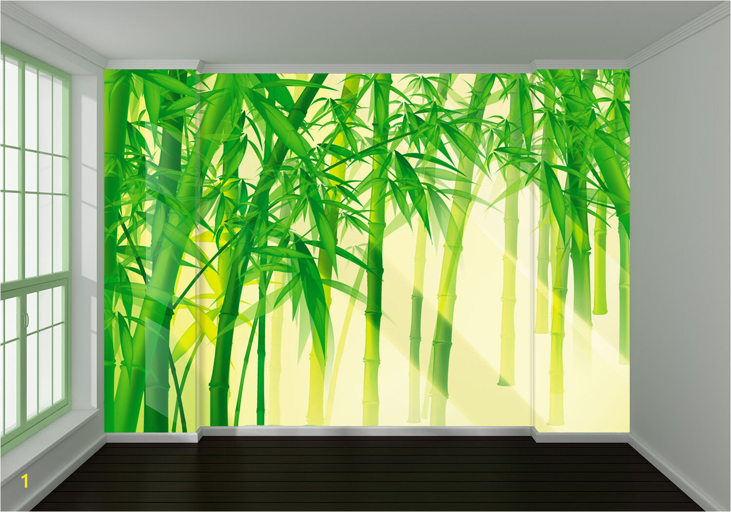 Bamboo Wall Mural Wallpaper Sehr Berühmt 3d Fresh Bamboo Leaves 667 Wall Paper Print