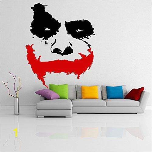 Batman Wall Stickers Murals Amazon 31 X 26 Vinyl Wall Decal Scary Joker