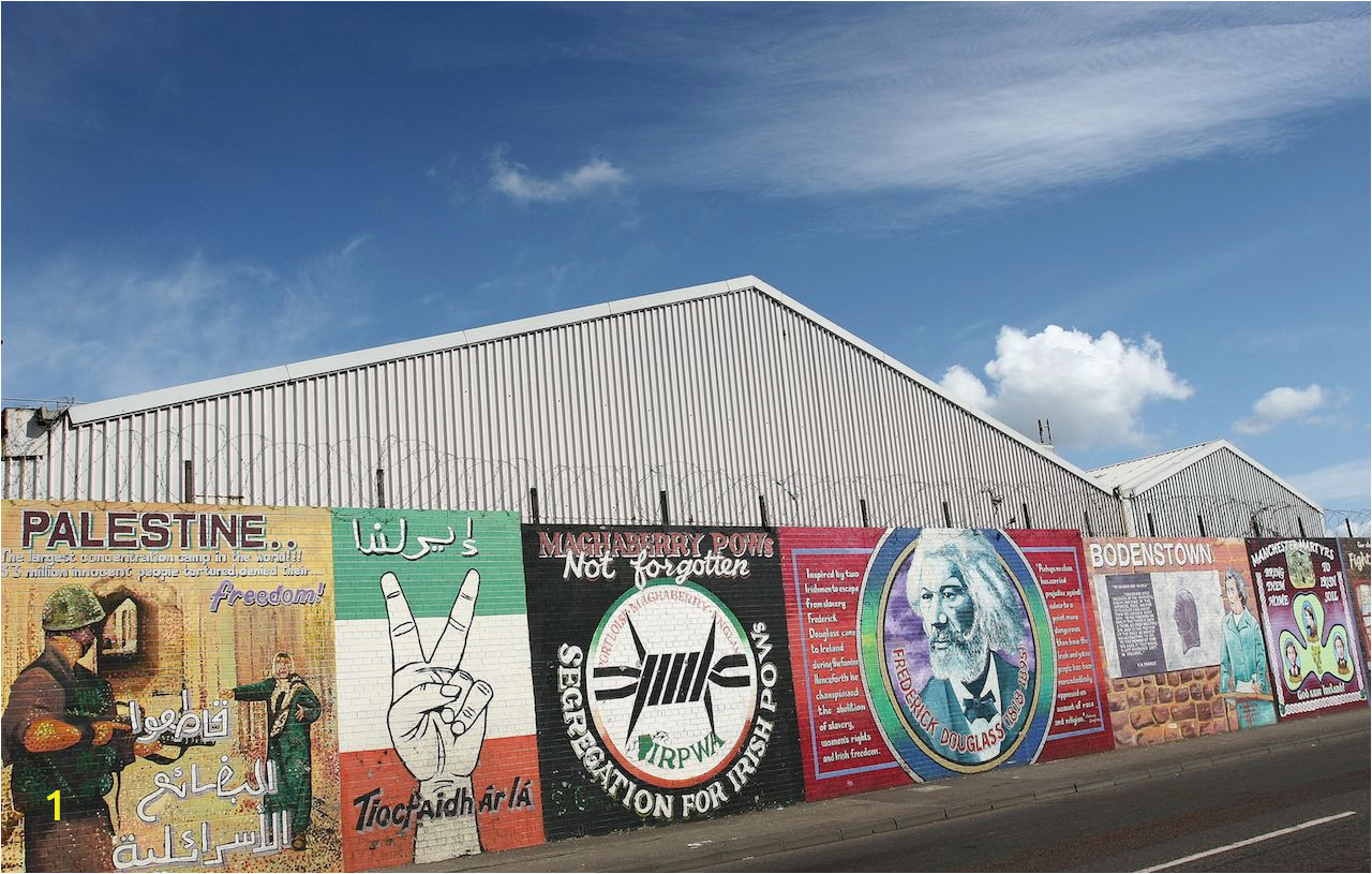 Murals Falls Road on the Falls Road in Belfast