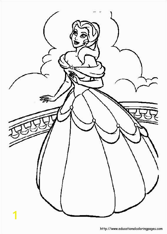 Belle Beauty and the Beast Coloring Pages Beauty and Beast Coloring Pages Free for Kids