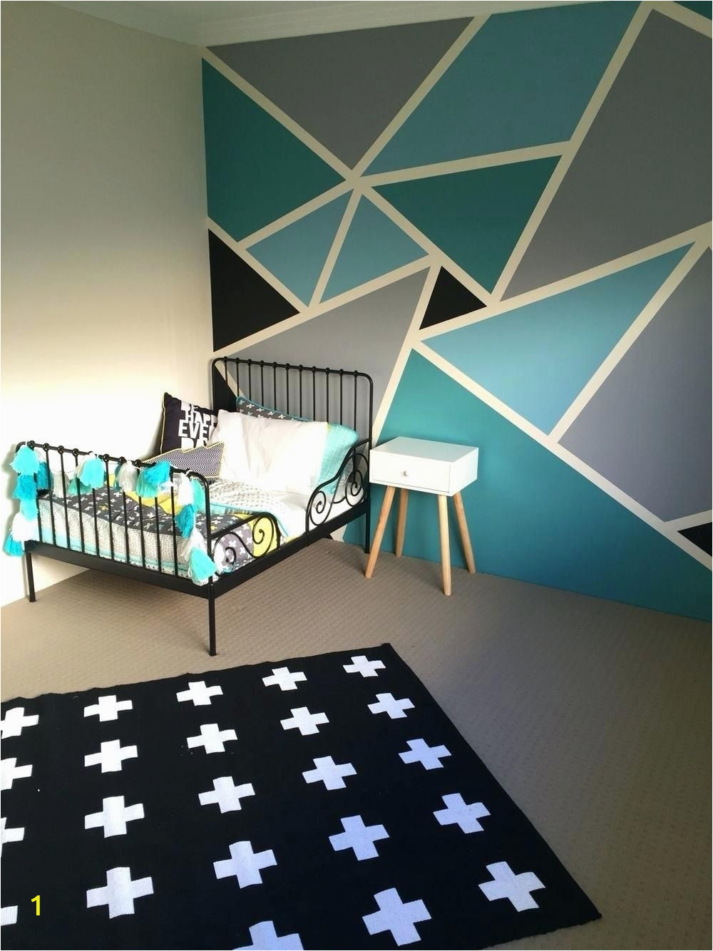 Best Paint for Indoor Wall Mural Best Of Wall Paint Design Ideas with Tape and Geometric Wall