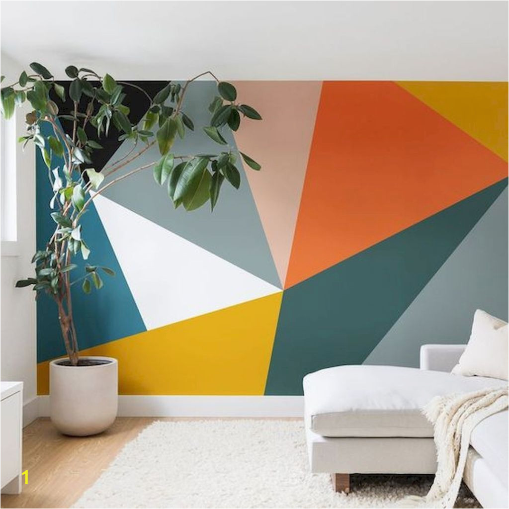 Best Projector for Wall Murals 60 Best Geometric Wall Art Paint Design Ideas 1