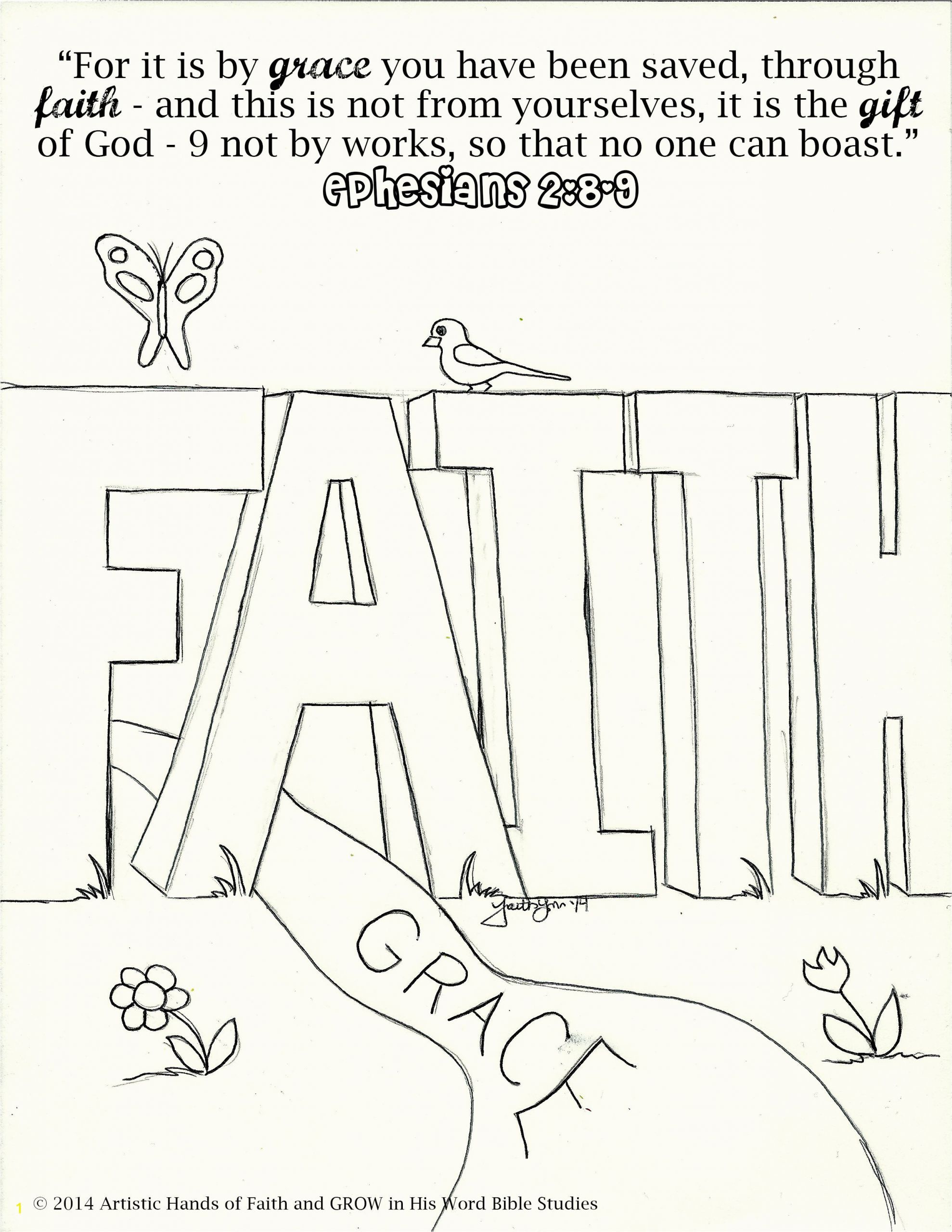 Bible Coloring Pages On Faith Free Bible Coloring Pages at Artistic Hands Of Faith
