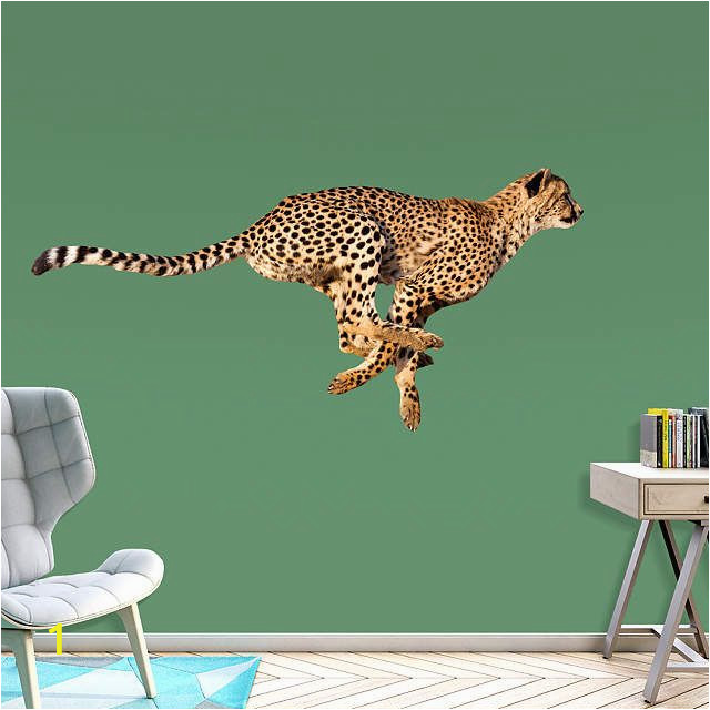 Big Cat Wall Murals Cheetah Life Size Animal Removable Wall Decal In 2019