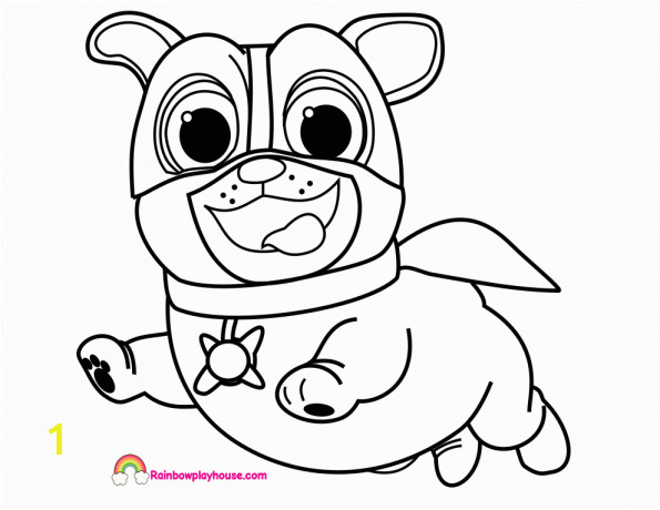 Bingo and Rolly Coloring Pages Puppy Dog Pals Captain Dog Coloring Page Rainbow Playhouse